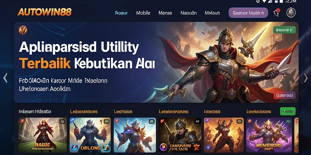 Tampilan antarmuka pengguna AUTOWIN88 yang menarik dan mudah digunakan.