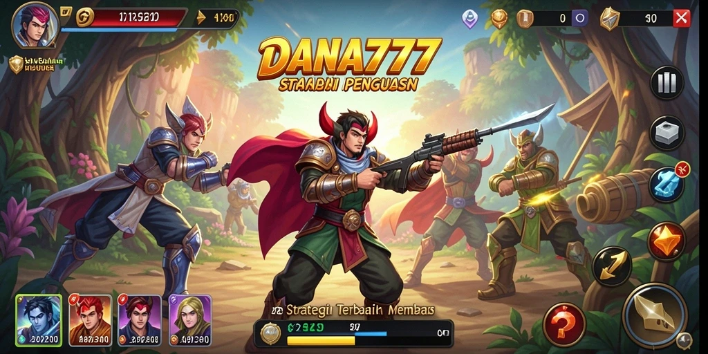Screenshot DANA777 menampilkan aksi seru dalam pertempuran strategis.