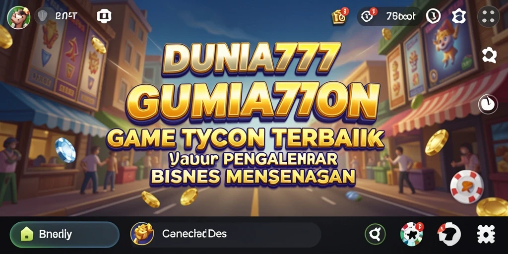 Gameplay menyenangkan yang menggambarkan pengalaman mengelola bisnis Tycoon.