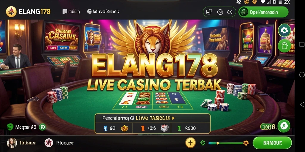 Tampilan gameplay ELANG178 dengan dealer profesional dan interaksi langsung.