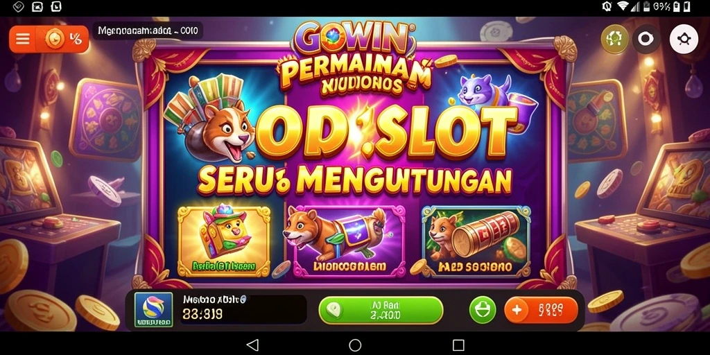 Tampilan gameplay GOWIN yang memukau dalam permainan slot.