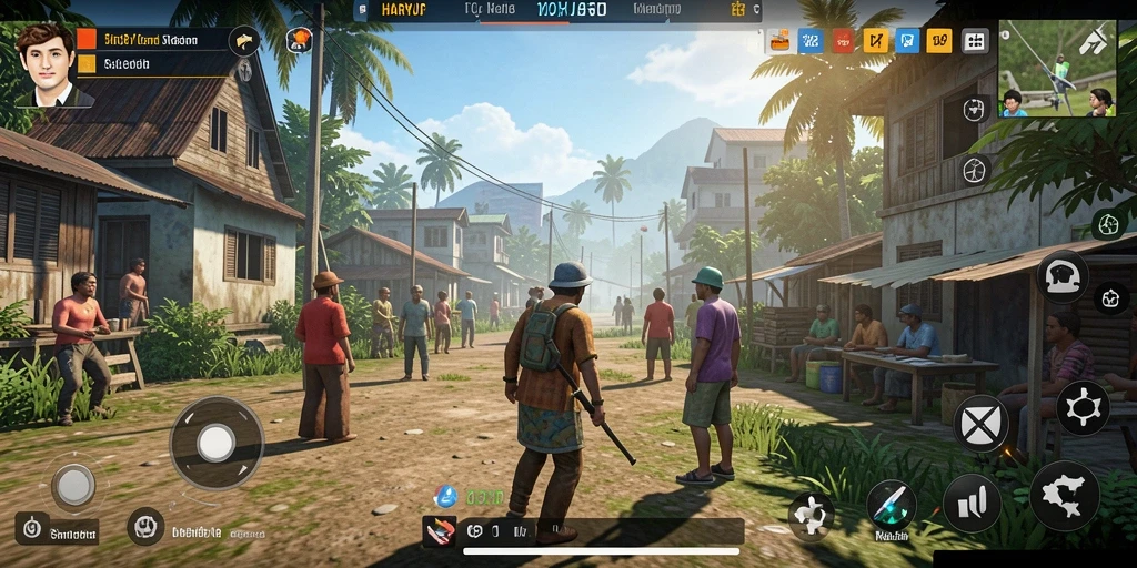 Tampilan gameplay unik dan interaktif dari HARAPJP.