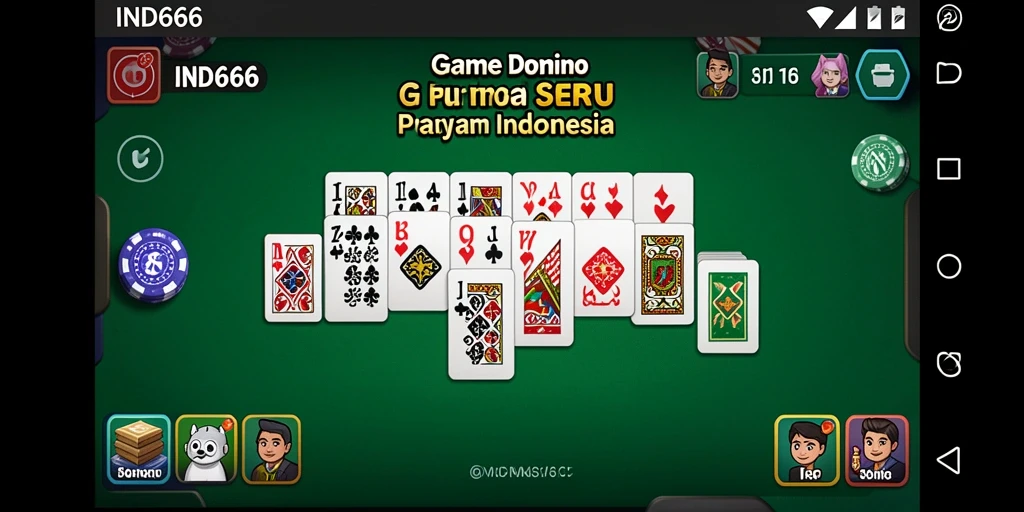 Gameplay Domino seru dengan grafis menarik di IND666.
