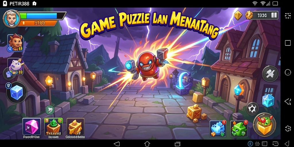 Screenshot gameplay PETIR388 yang menantang dengan teka-teki menarik.