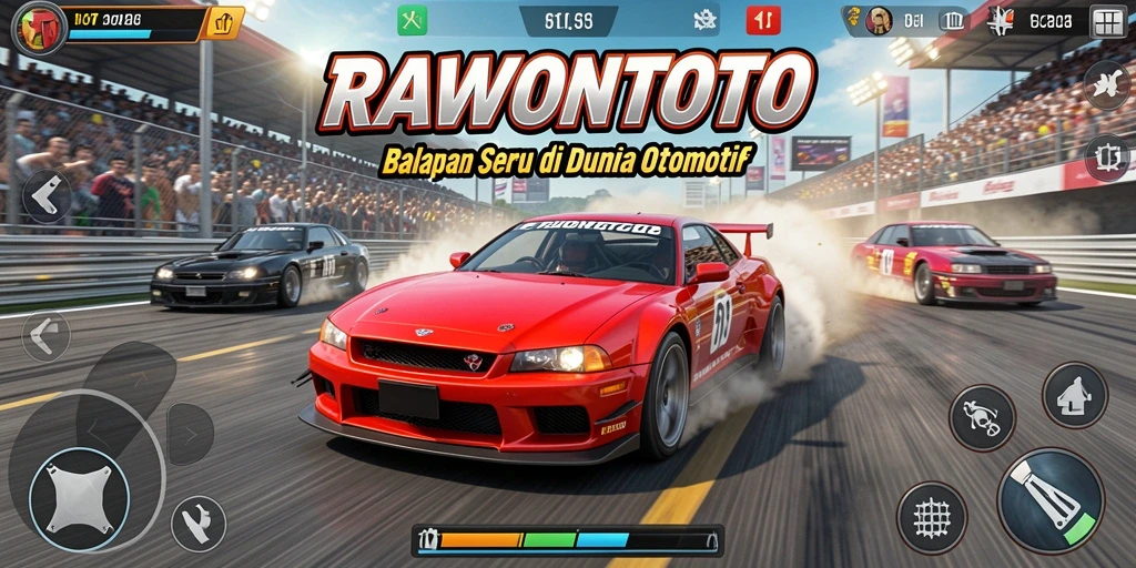 Tampilkan serunya gameplay balap di RAWONTOTO dengan berbagai trek yang menantang.