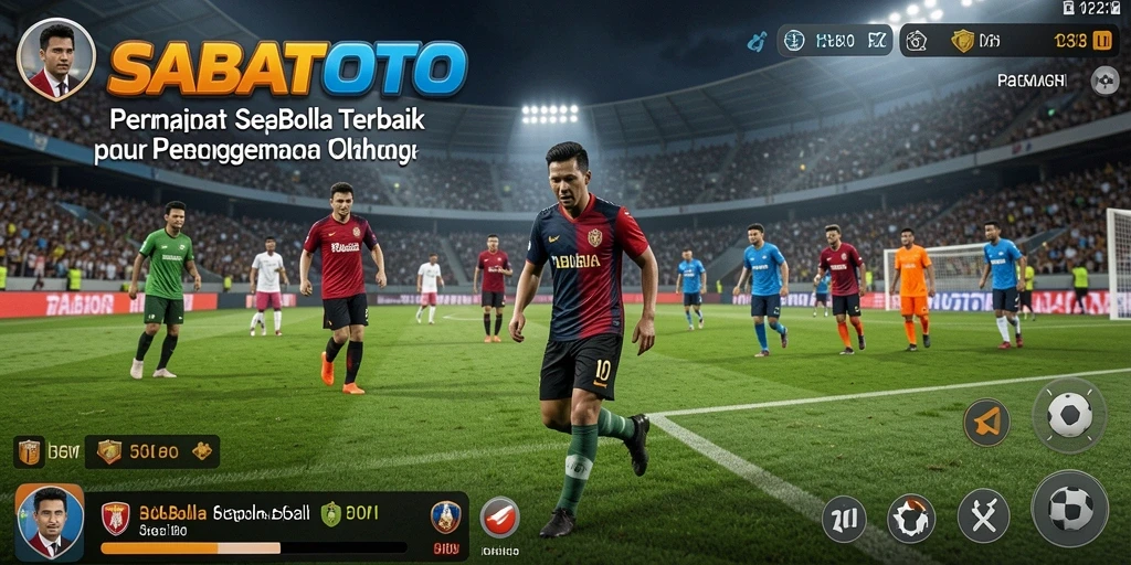 Tampilan menarik gameplay <strong>SABATOTO</strong> dengan aksi sepak bola yang intens.