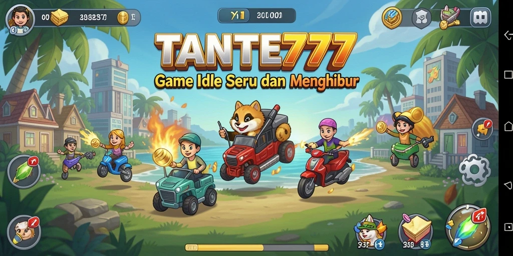 Tampilan gameplay <strong>TANTE777</strong> yang menarik dan interaktif dalam genre Idle.